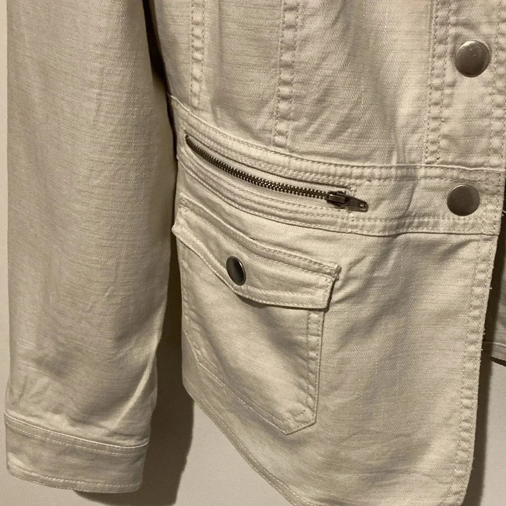 Style & Co jacket women’s large off white - Picture 3 of 7